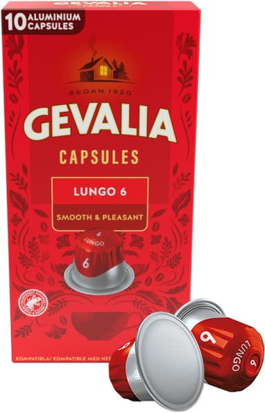 Gevalia Lungo 6 Classico kapsler 4051002