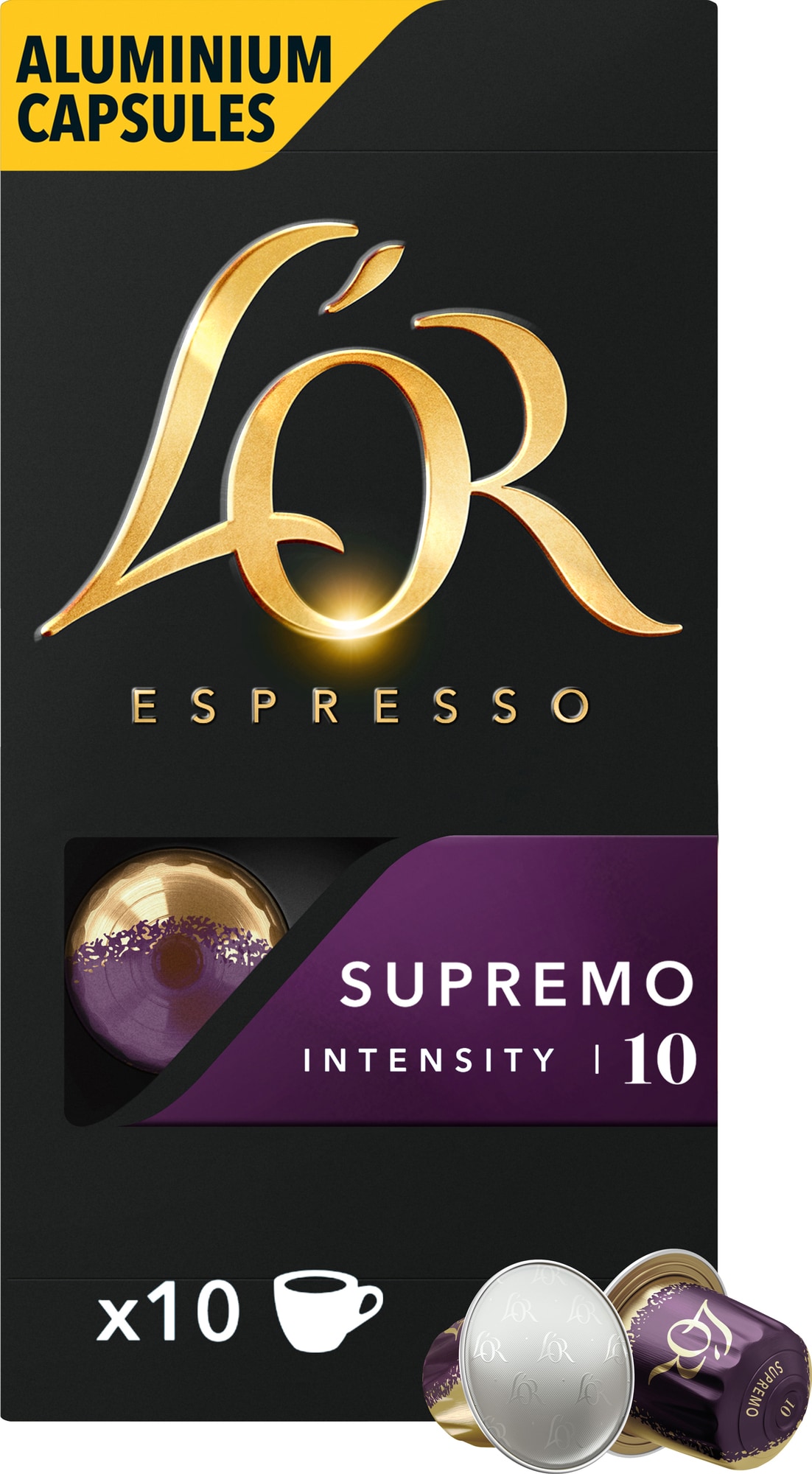 LÂ´OR Espresso 10 Supremo kaffekapsler thumbnail