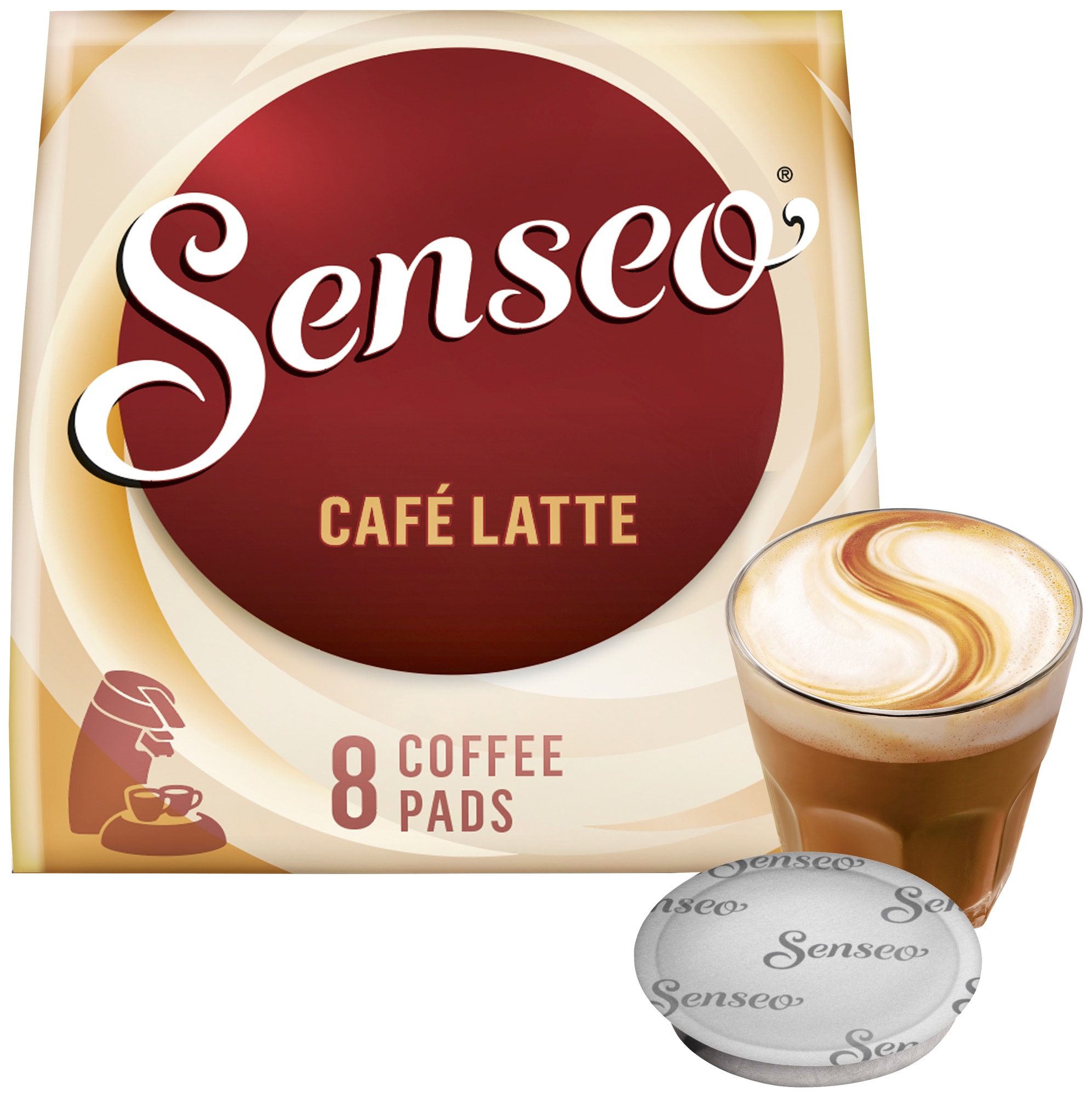 Senseo Café Latte kaffepuder (8 stk) thumbnail