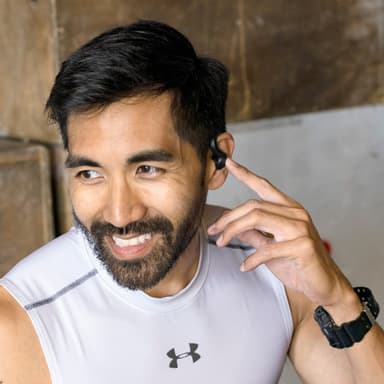 JLab JBuds Air Sport true wireless in-ear høretelefoner (sort)