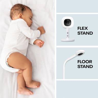 Nanit Pro kamera babyalarm N303SW (med gulvstativ)