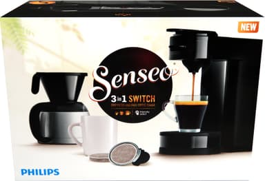 Senseo Switch pod- og filterkaffemaskine HD6594/60 (sort)