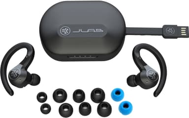JLab Epic Air Sport ANC true wireless in-ear høretelefoner (sort)