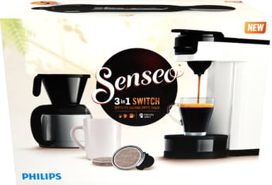 Senseo Switch 3in1 Kaffemaskine Base+ (hvid)