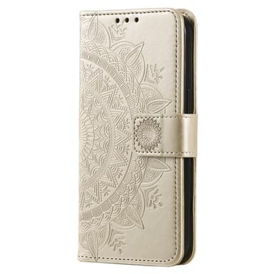SKALO Xiaomi Redmi Note 12 4G Mandala Flip Cover - Guld
