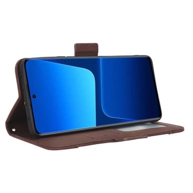 SKALO Xiaomi 13 5G 6-RUM Pungetaske - Brun