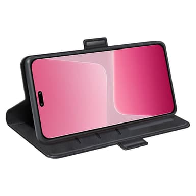 SKALO Xiaomi 13 Lite Premium Wallet Flip Cover - Sort