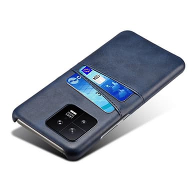 SKALO Xiaomi 13 5G PU-læder Kortholder Cover - Blå