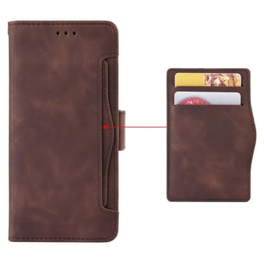 SKALO Xiaomi 13 5G 6-RUM Pungetaske - Brun