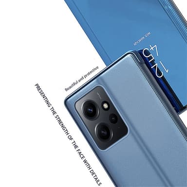 SKALO Xiaomi Redmi Note 12 4G Clear View Mirror Etui - Rosa guld