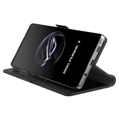 SKALO Asus ROG Phone 7 5G Kortholder Mirror Flip Cover - Sort