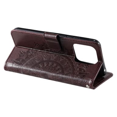 SKALO Xiaomi 13 Pro 5G Mandala Flip Cover - Brun