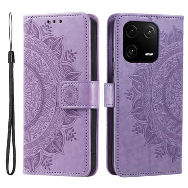 SKALO Xiaomi 13 5G Mandala Flip Cover - Lilla