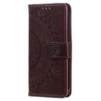 SKALO Xiaomi Redmi Note 12 4G Mandala Flip Cover - Brun