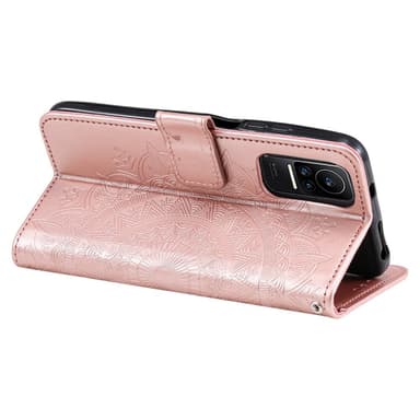 SKALO Xiaomi 13 Lite Mandala Flip Cover - Rosa guld