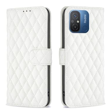 SKALO Xiaomi Redmi 12C 4G BINFEN COLOR Quiltet Pung - Hvid
