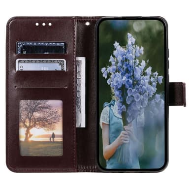 SKALO Xiaomi Redmi Note 12 Pro 5G Mandala Flip Cover - Brun
