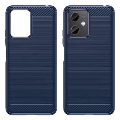 SKALO Xiaomi Redmi Note 12 5G Armor Carbon Stødsikker TPU-cover - Blå