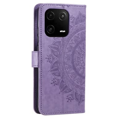 SKALO Xiaomi 13 5G Mandala Flip Cover - Lilla
