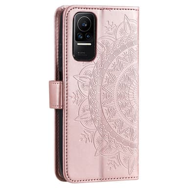 SKALO Xiaomi 13 Lite Mandala Flip Cover - Rosa guld