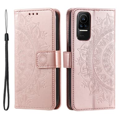 SKALO Xiaomi 13 Lite Mandala Flip Cover - Rosa guld