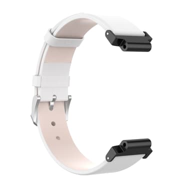 Ægte læderarmbånd med skruetrækkere Hvid Garmin Forerunner 220/230/235/630/620/735XT, Garmin Approach S20/S5/ S6