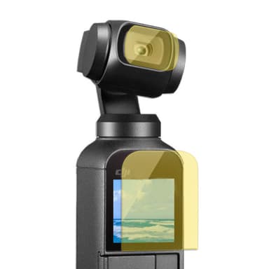 Skærmbeskytter linsebeskytter hydrogel 3-delt Gennemsigtig DJI OSMO Pocket / DJI OSMO Pocket 2
