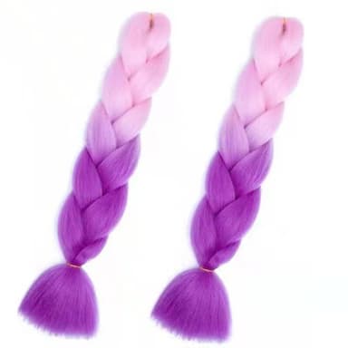 INF Jumbo braid hair extensions twist flette hår Lyserød