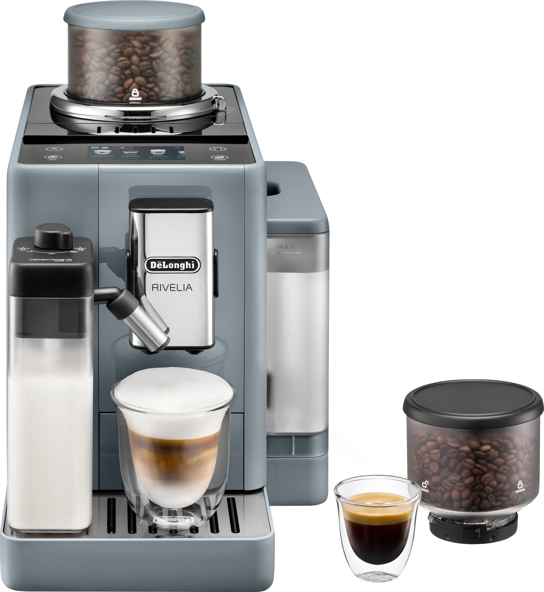 DeLonghi Rivelia EXAM440.55.G kaffemaskine (pebble grey) thumbnail