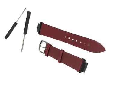 Ægte læderarmbånd med skruetrækkere Fuchsia Garmin Forerunner 220/230/235/630/620/735XT, Garmin Approach S20/S5/ S6