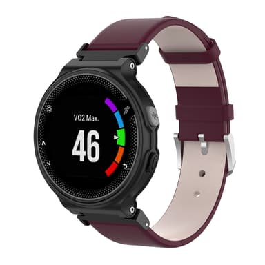 Ægte læderarmbånd med skruetrækkere Fuchsia Garmin Forerunner 220/230/235/630/620/735XT, Garmin Approach S20/S5/ S6