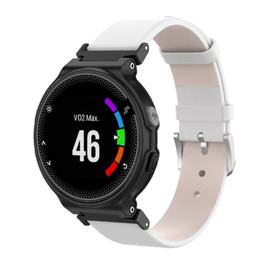 Ægte læderarmbånd med skruetrækkere Hvid Garmin Forerunner 220/230/235/630/620/735XT, Garmin Approach S20/S5/ S6
