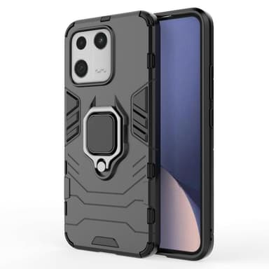 SKALO Xiaomi 13 5G Armor Hybrid metal ring cover - Sort