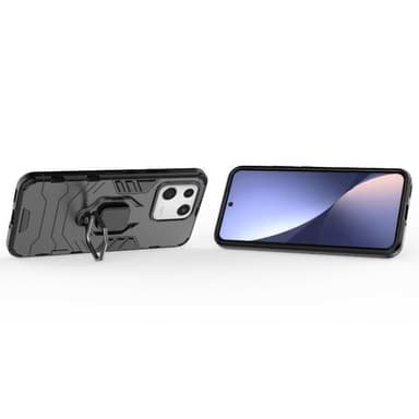 SKALO Xiaomi 13 5G Armor Hybrid metal ring cover - Sort