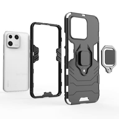 SKALO Xiaomi 13 5G Armor Hybrid metal ring cover - Sort