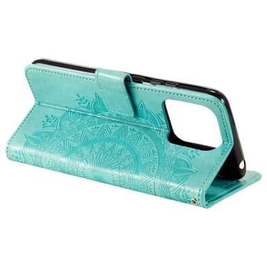 SKALO Xiaomi 13 5G Mandala Flip Cover - Turkis