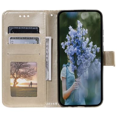SKALO Xiaomi Redmi Note 12 Pro 5G Mandala Flip Cover - Guld