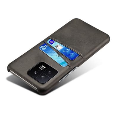 SKALO Xiaomi 13 5G PU-læder Kortholder Cover - Sort