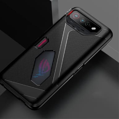 SKALO Asus ROG Phone 7 5G Carbon Fiber TPU cover - Blå