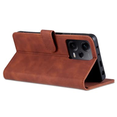 SKALO Xiaomi Redmi Note 12 Pro 5G AZNS Pungetuie - Brun