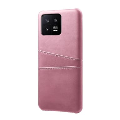 SKALO Xiaomi 13 5G PU-læder Kortholder Cover - Rosa guld