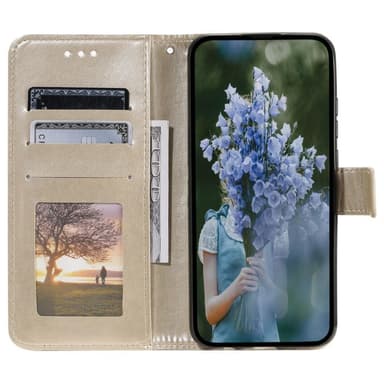 SKALO Xiaomi Redmi Note 12 4G Mandala Flip Cover - Guld