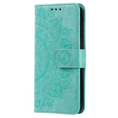 SKALO Xiaomi 13 5G Mandala Flip Cover - Turkis