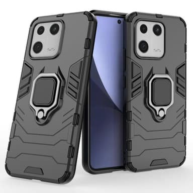 SKALO Xiaomi 13 5G Armor Hybrid metal ring cover - Sort