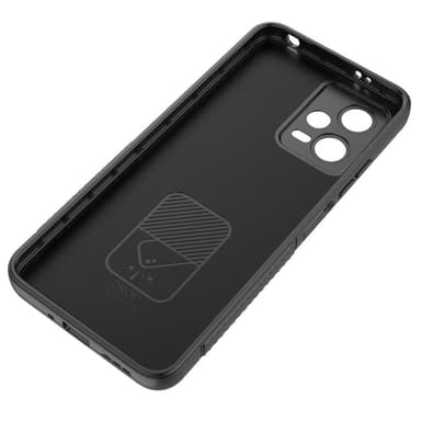 SKALO Xiaomi Redmi Note 12 5G Twill 2.0 TPU-Cover med rack - Sort