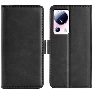 SKALO Xiaomi 13 Lite Premium Wallet Flip Cover - Sort