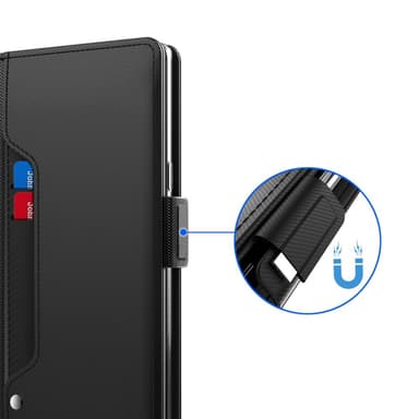 SKALO Xiaomi 13 5G Kortholder Mirror Flip Cover - Blå