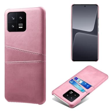 SKALO Xiaomi 13 5G PU-læder Kortholder Cover - Rosa guld