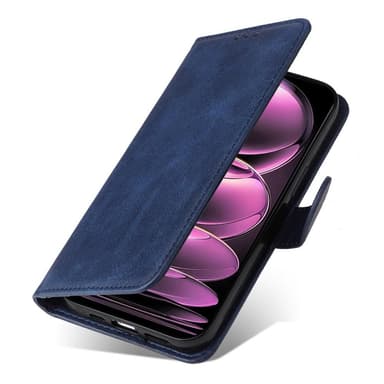 SKALO Xiaomi Redmi Note 12 Pro 5G Flip Cover m. pung i PU-læder - Blå