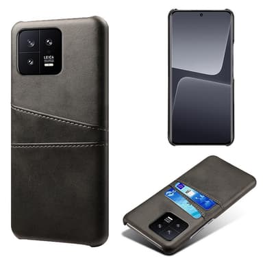 SKALO Xiaomi 13 5G PU-læder Kortholder Cover - Sort